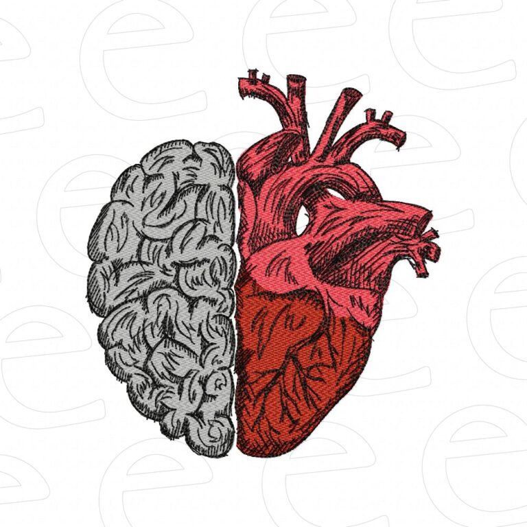 Brain and Heart Illustration