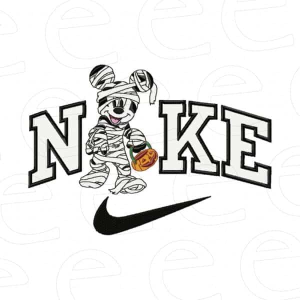 mummy Mickey Mouse in NIKE with swoosh