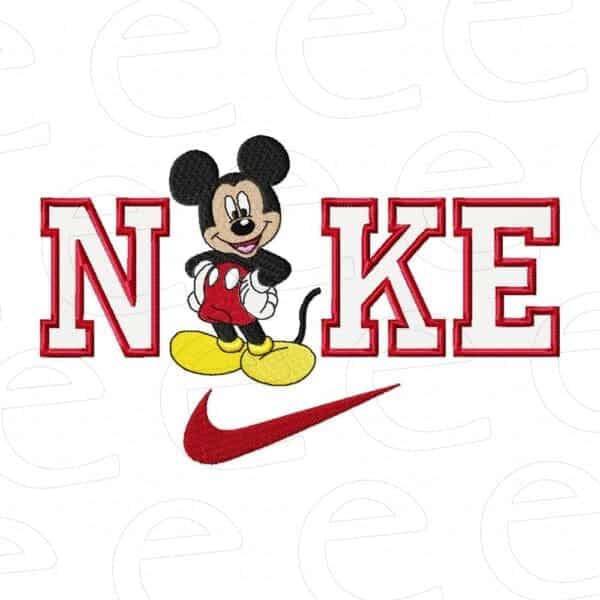 mickey mouse in nike with swoosh
