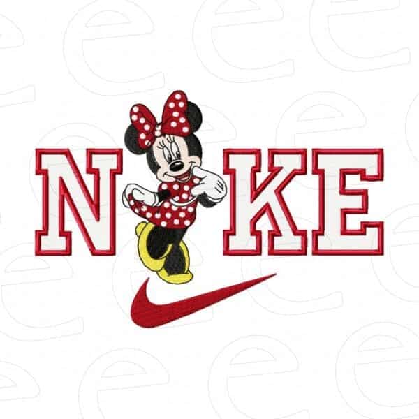 Minnie Mouse in Nike swoosh
