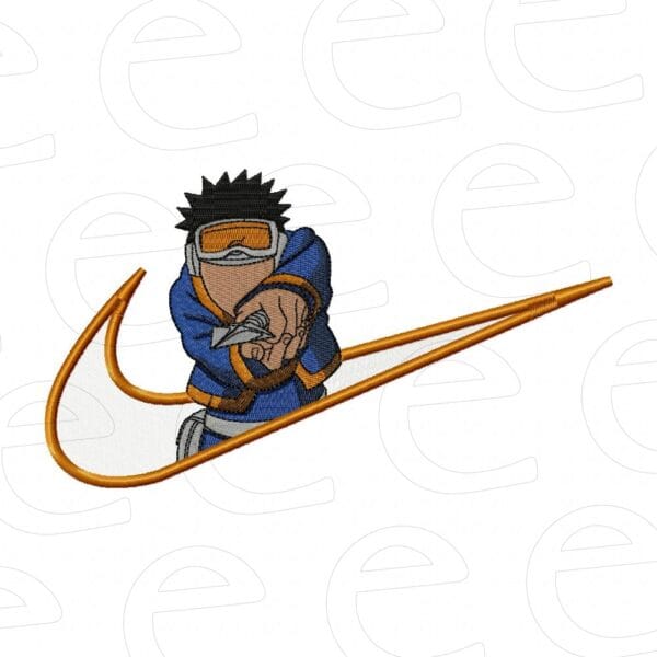 obito in orange swoosh