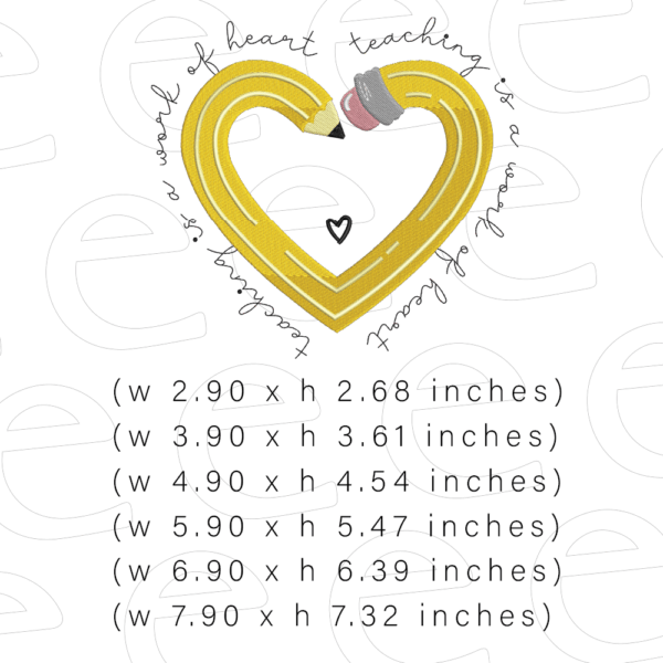 Teacher Embroidery Designs bundle