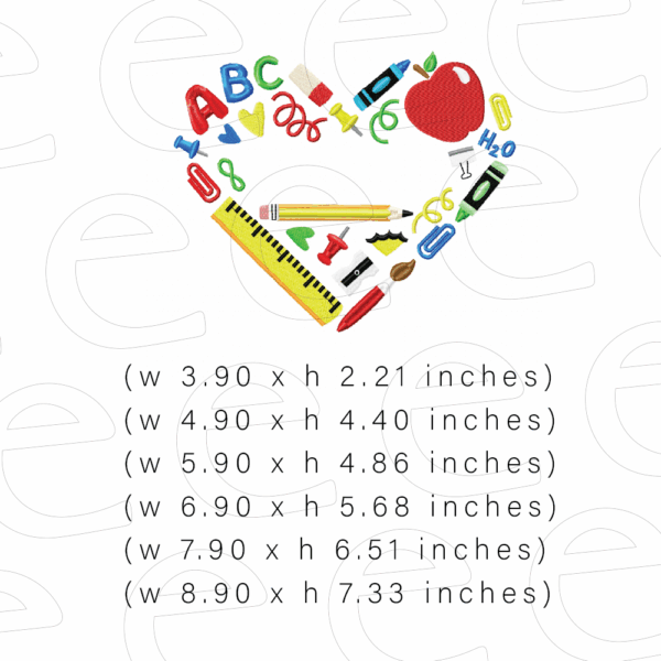 Teacher Embroidery Designs bundle