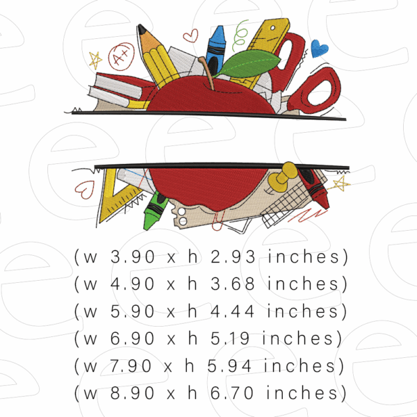 Teacher Embroidery Designs bundle