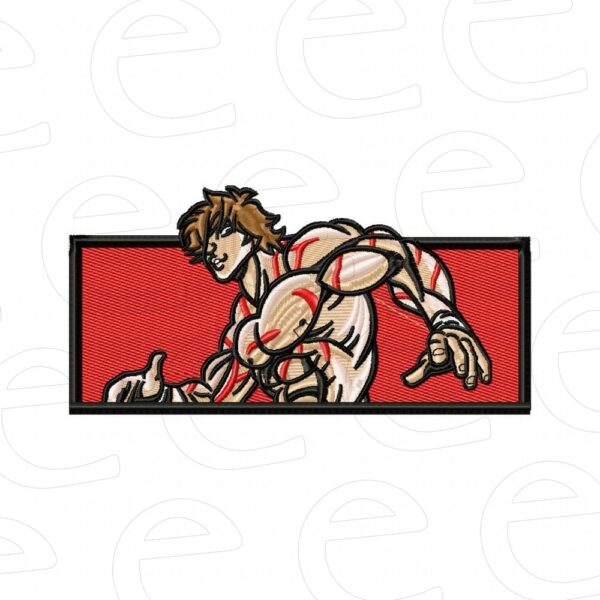 Baki Hanma in red rectangle