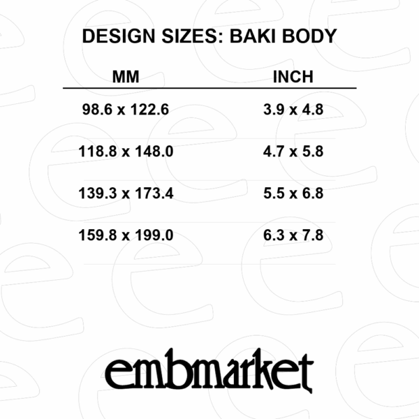 Baki in stylized text