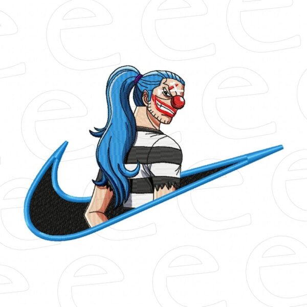 Buggy the Clown in swoosh