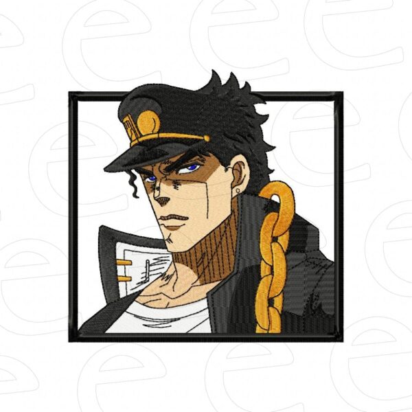 Jotaro Kujo in square with chain