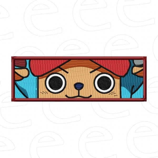 Chopper peeking in a red frame