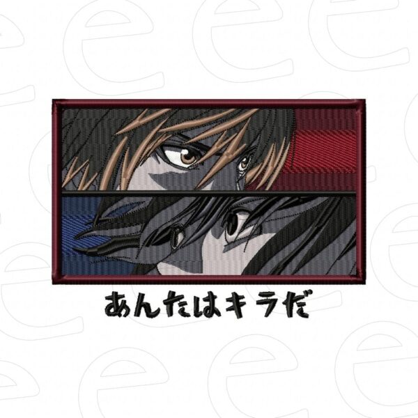 Light Yagami and L in split rectangular panels