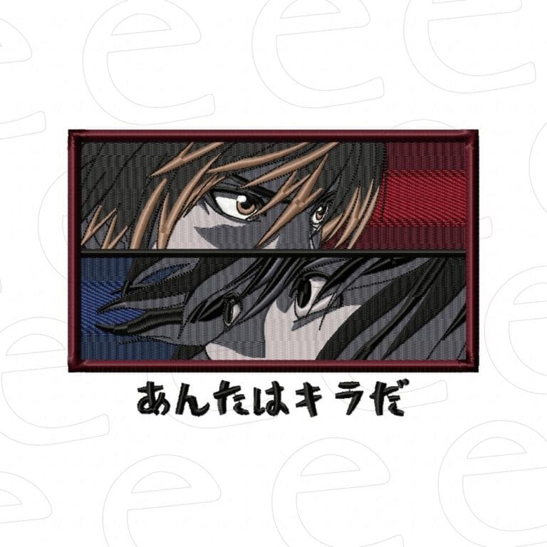 Light Yagami and L in split rectangular panels
