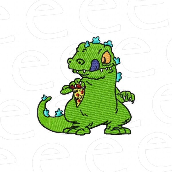reptar eating pizza