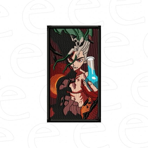 Senku with flask in box