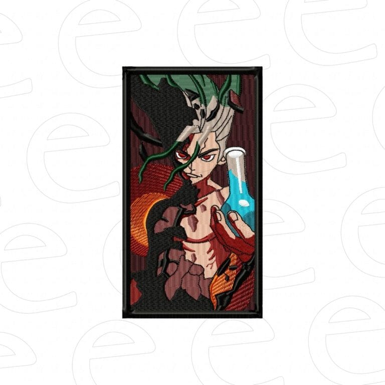 Senku with flask in box