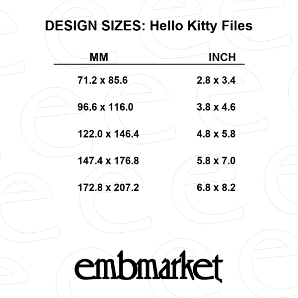 Sanrio Embroidery Designs bundle