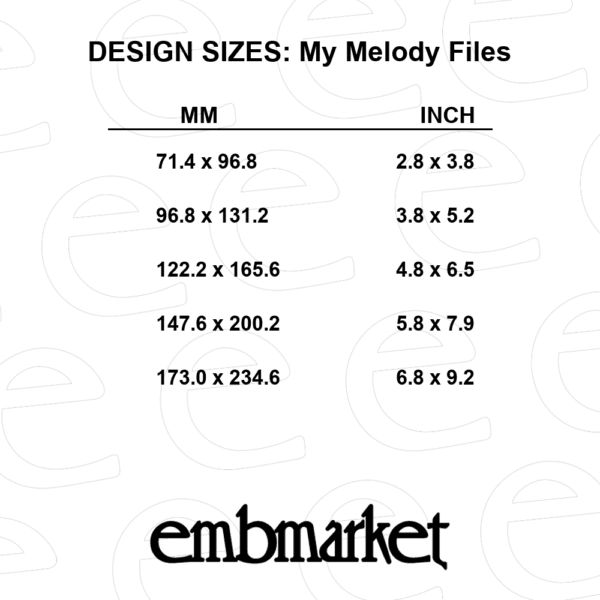 Sanrio Embroidery Designs bundle