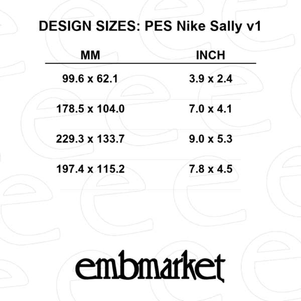 Sally in Nike swoosh