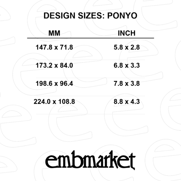 Ponyo and Sosuke in swoosh