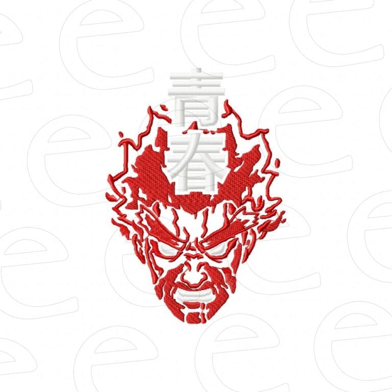 Might Guy in red fire with youth kanji