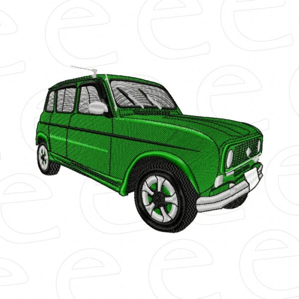 Renault 4 green car