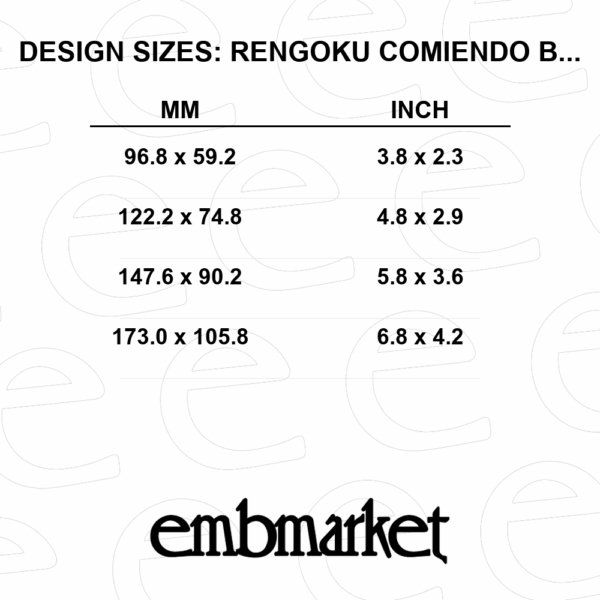 Rengoku with chopsticks in a rectangle frame
