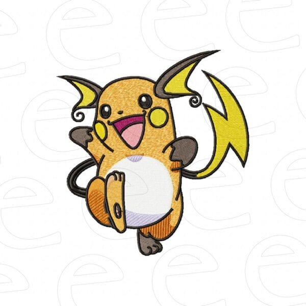raichu with lightning bolt tail