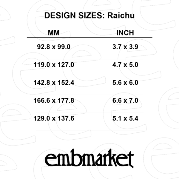 raichu with lightning bolt tail