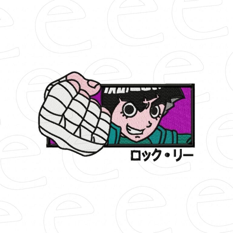 Rock Lee in rectangle box showing bandaged fist
