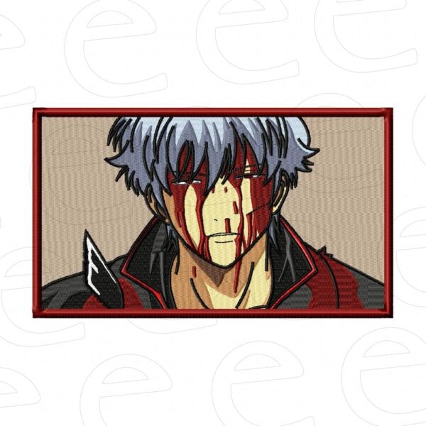 Gintoki with blood on face