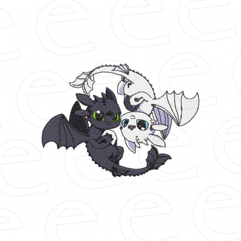 Toothless and Light Fury