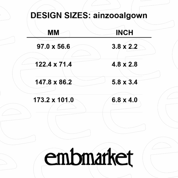 Ainz Ooal Gown in rectangle frame