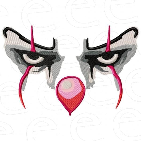 Pennywise with red streaks and balloon nose