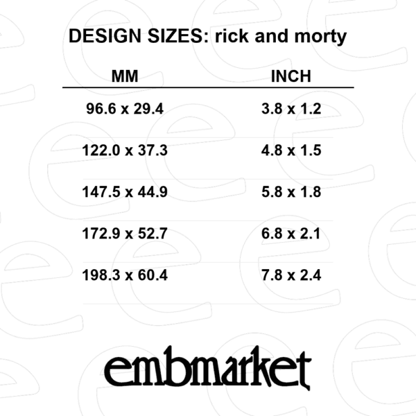 Rick and Morty in jagged font
