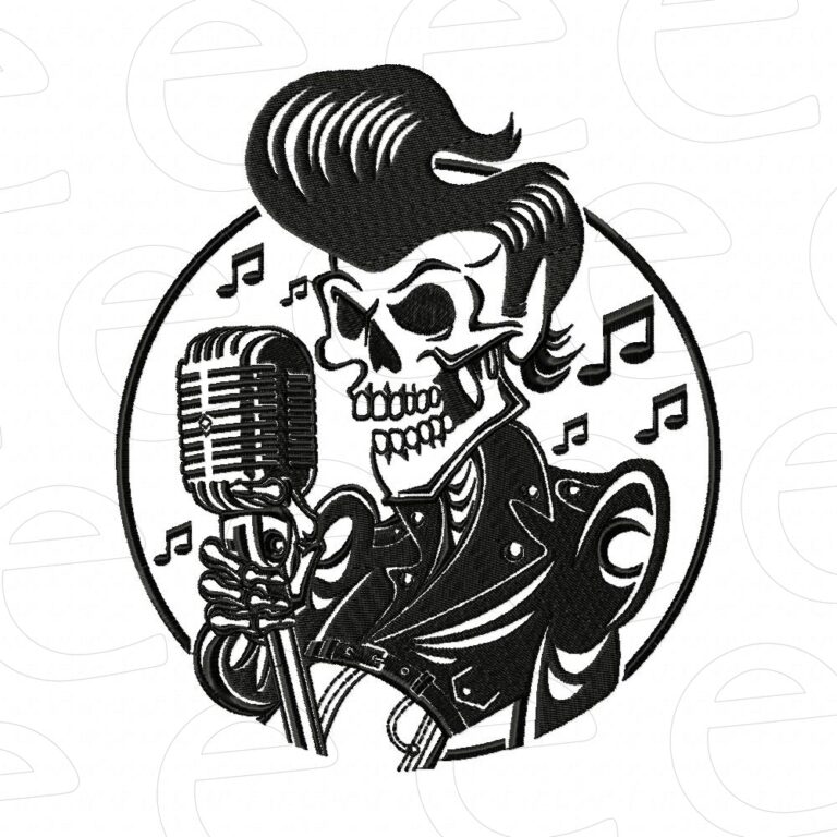 Rockabilly Skeleton