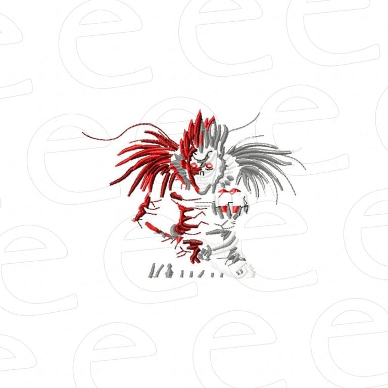 ryuk in half red half grey